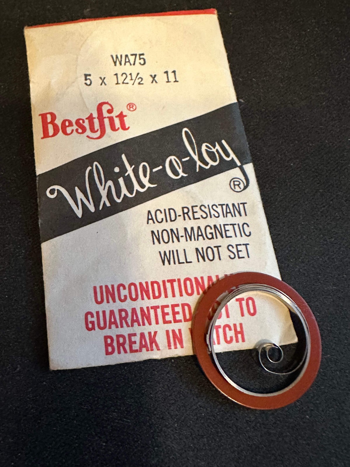 BESTFIT Mainspring WA75 for Rolex caliber 620, 630 Automatic – Alloy