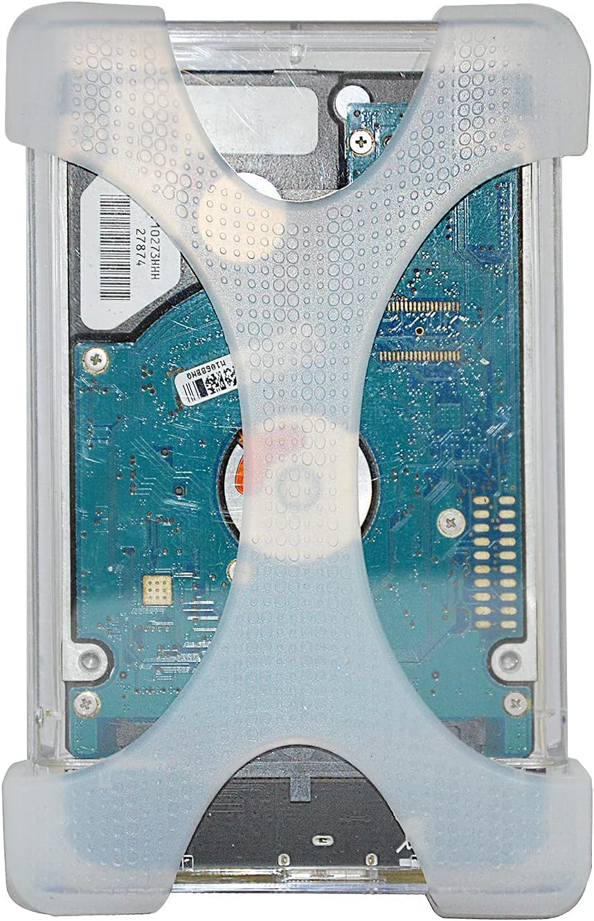 4 Pieces of 2.5 Inch Silicone Hard Drive Protective Case, Shock Proof and Drop P