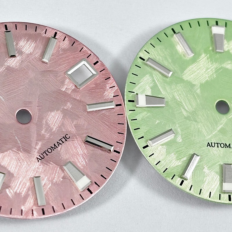 NH35 Dial Sea of Clouds No Lume Sakura Pink 28.5mm Dial for NH35NH36 Movement