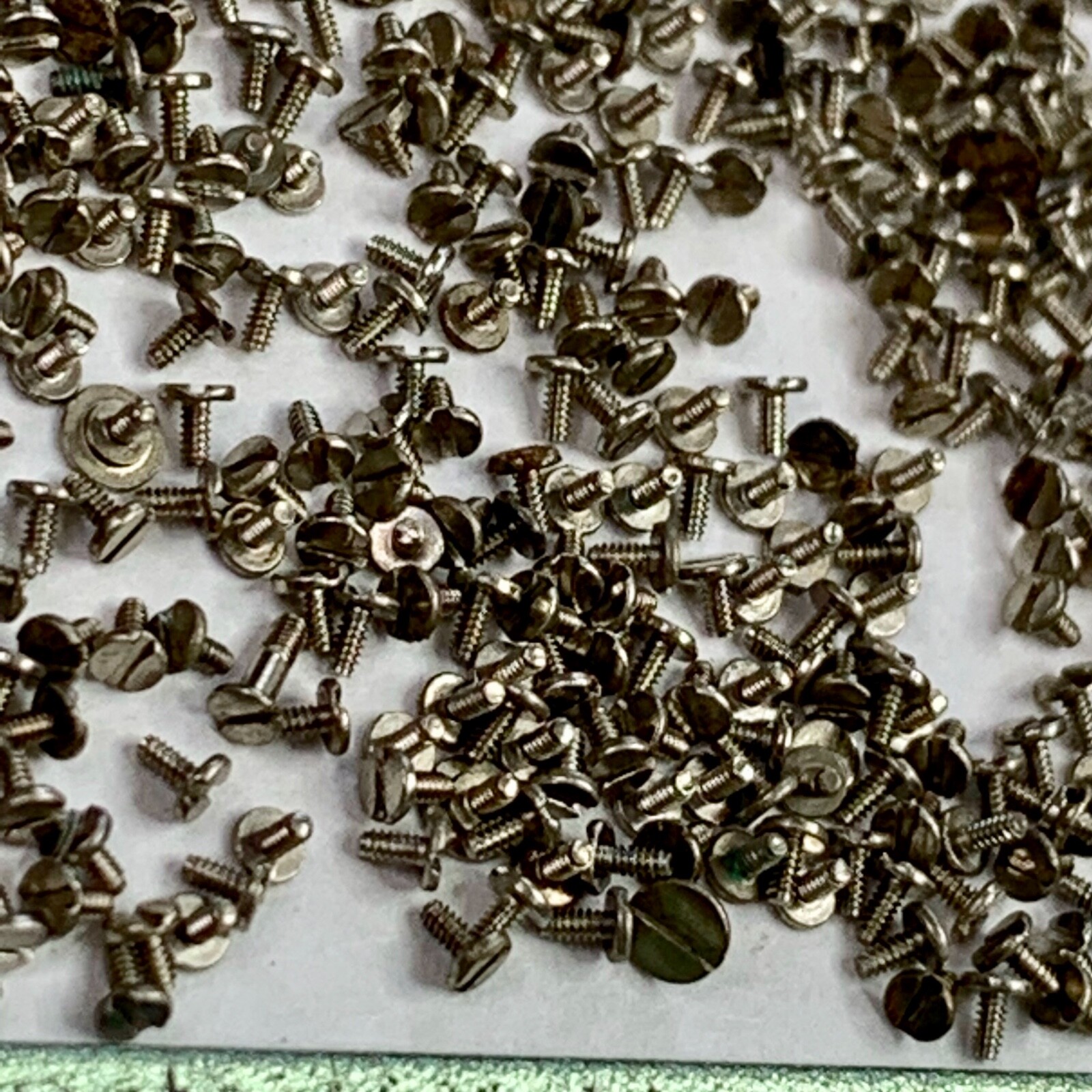 100 Watch Screws Tiny Steampunk Altered Art Parts Watchmaker Lot Repair Wrist B
