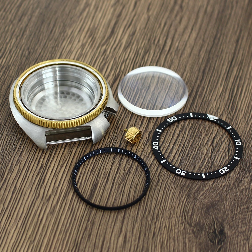 44mm Watch Case Modify turtle Mod 4.1 O’clock 316L Stainless For Seiko NH35 NH36