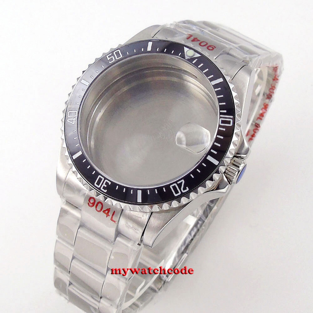 38mm 40MM SEA Watch Case Ceramic Bezel Sapphire Glass Fit NH34A NH35 NH36 2824