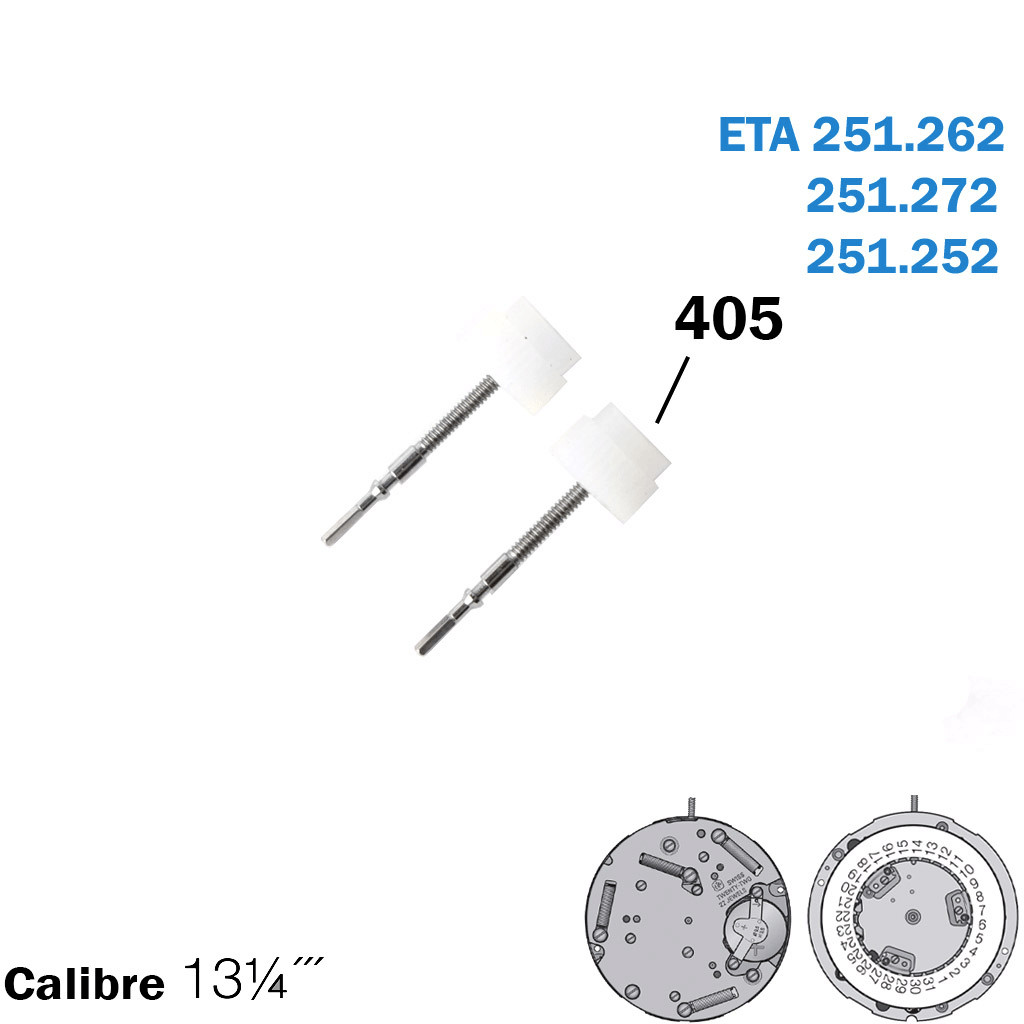 ETA 251.262/272/252-Swiss Movement-Handsetting stem-Part No.405-2PCS