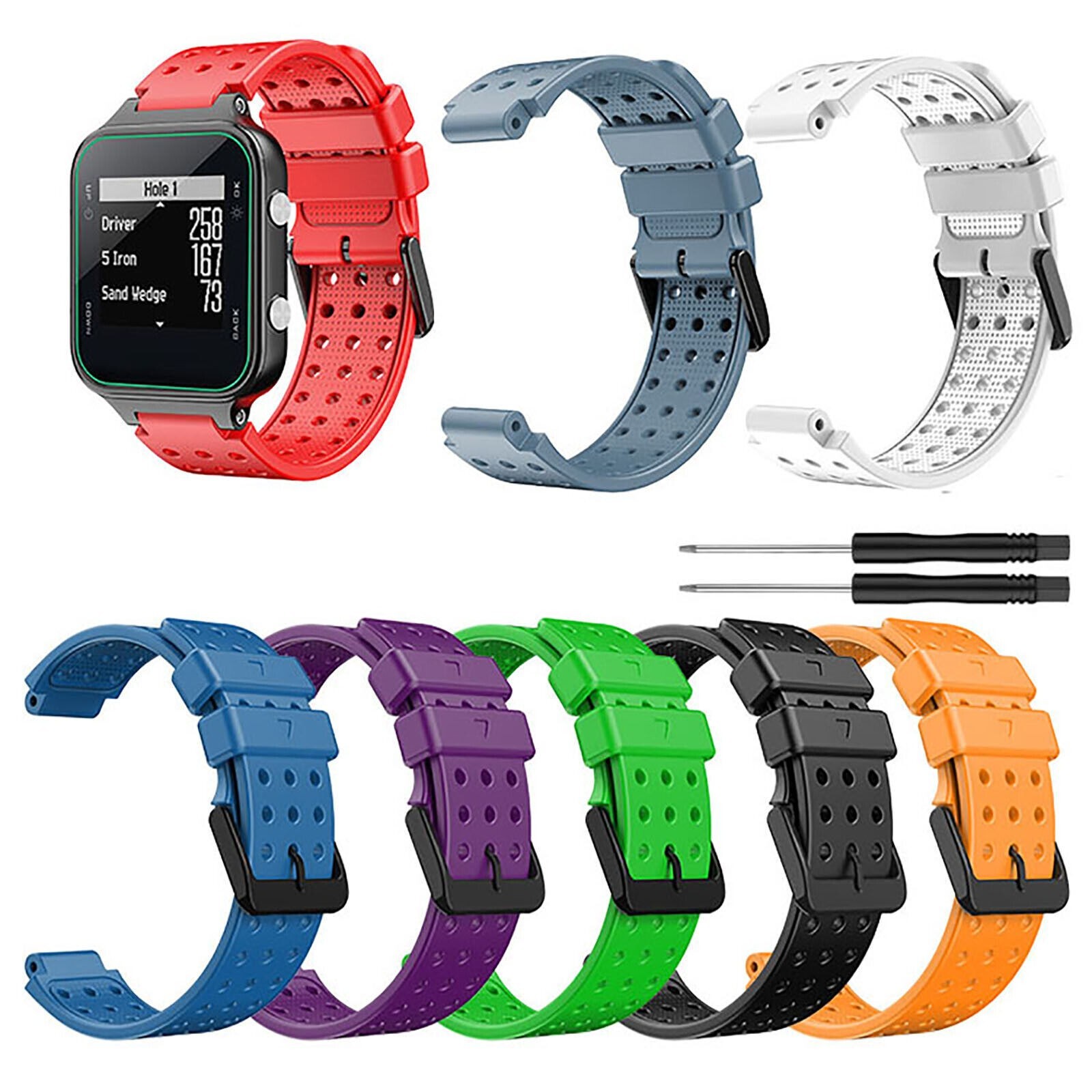 Watch Band Wristwatch Strap Bracelet Belt w/Tool for Garmin Approach S20 Watch