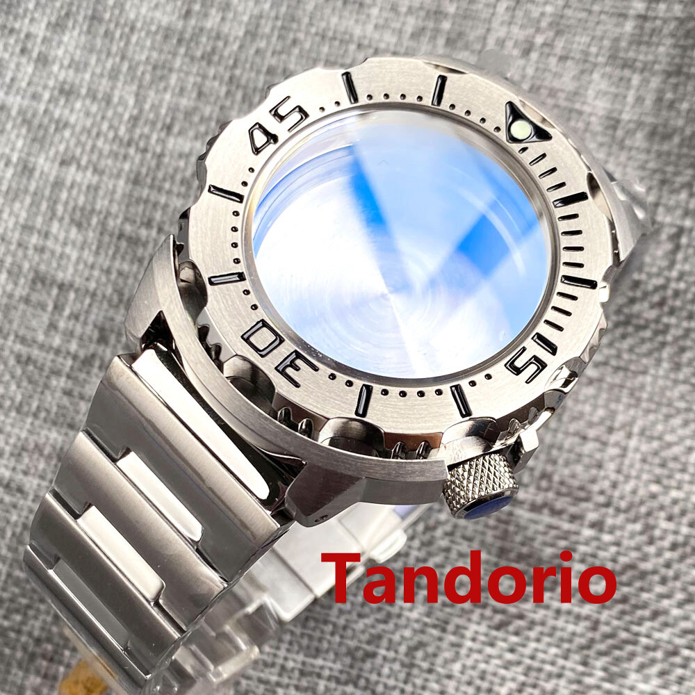 42mm AR Sapphire Crystal Watch Case for NH34 NH35A NH36 200M Monster 3.8 o’clock
