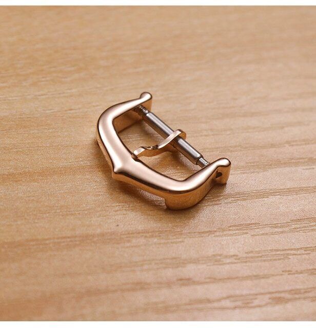 12 14 16 18mm Stainless Steel Pin Buckle For Cartier Watchbands Silver Rose Gold