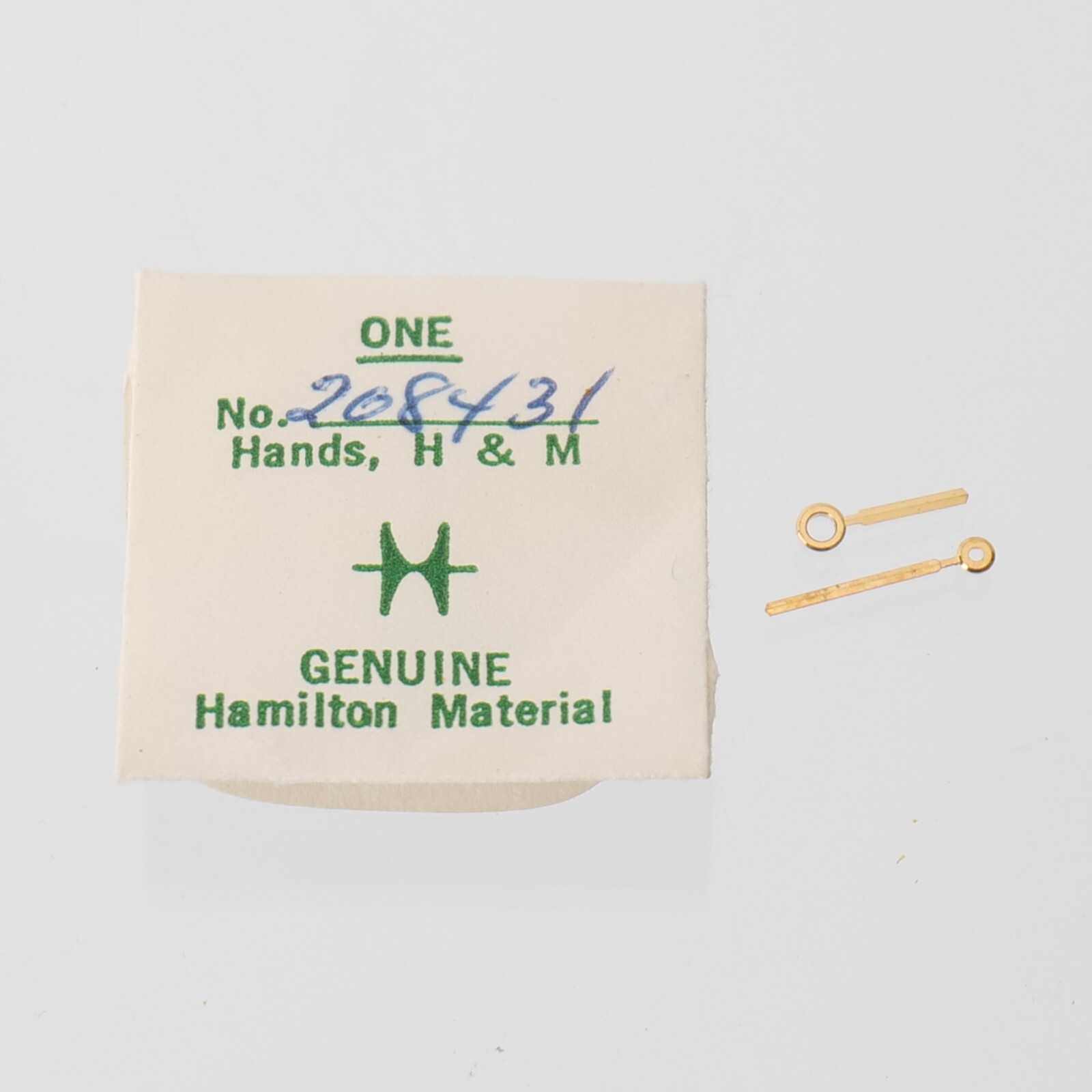 Hamilton Watch Hands No. 208431 Original Pair Hour Minute Watchmaker Parts (H22)