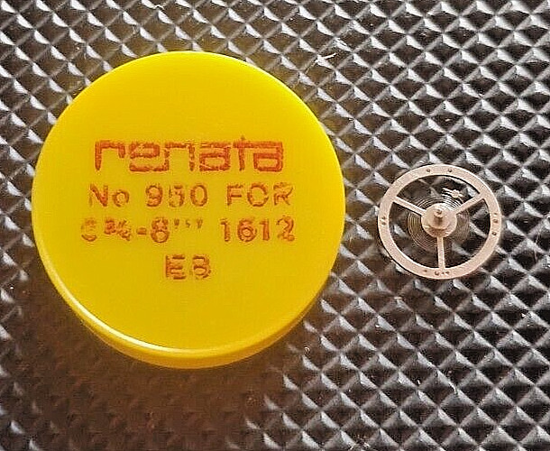 EB 1612 Complete Balance watch part #950 Ebauches Bettlach 1612