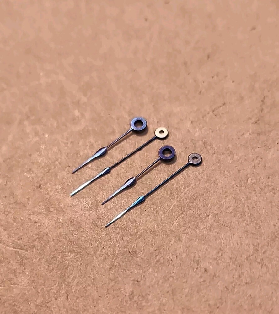 2 Sets Of NOS New York Standard 16s Blue Spade Hour/Min Hands-145/85 Hole Sizes