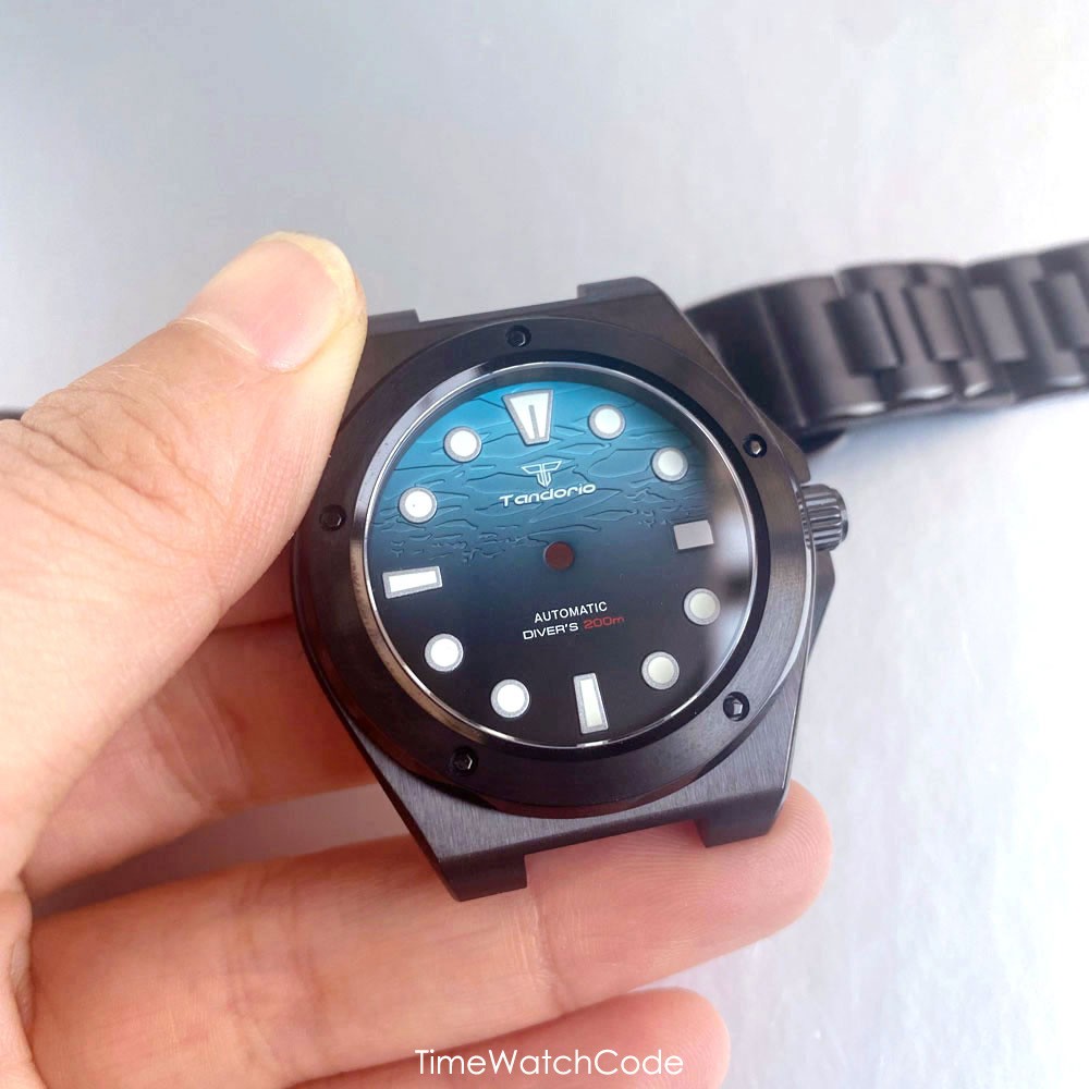 NH35A Ingenieur Watch Case Black PVD 40mm for NH34 NH36 NH38 NH70/71/72 Sapphire