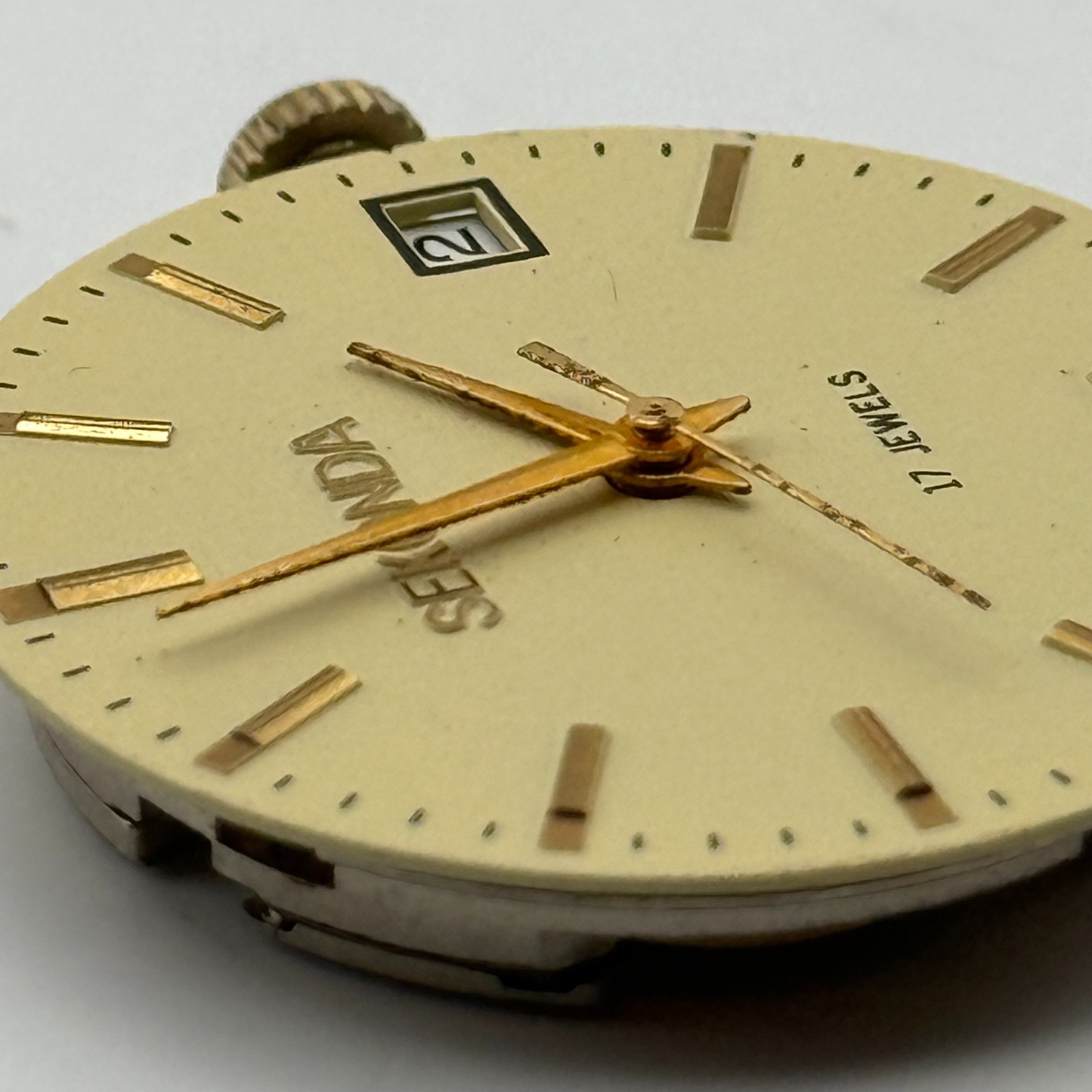 Poljot 2614.2H Watch Movement Sekonda Soviet 17 Jewels Parts Repair 26.4mm
