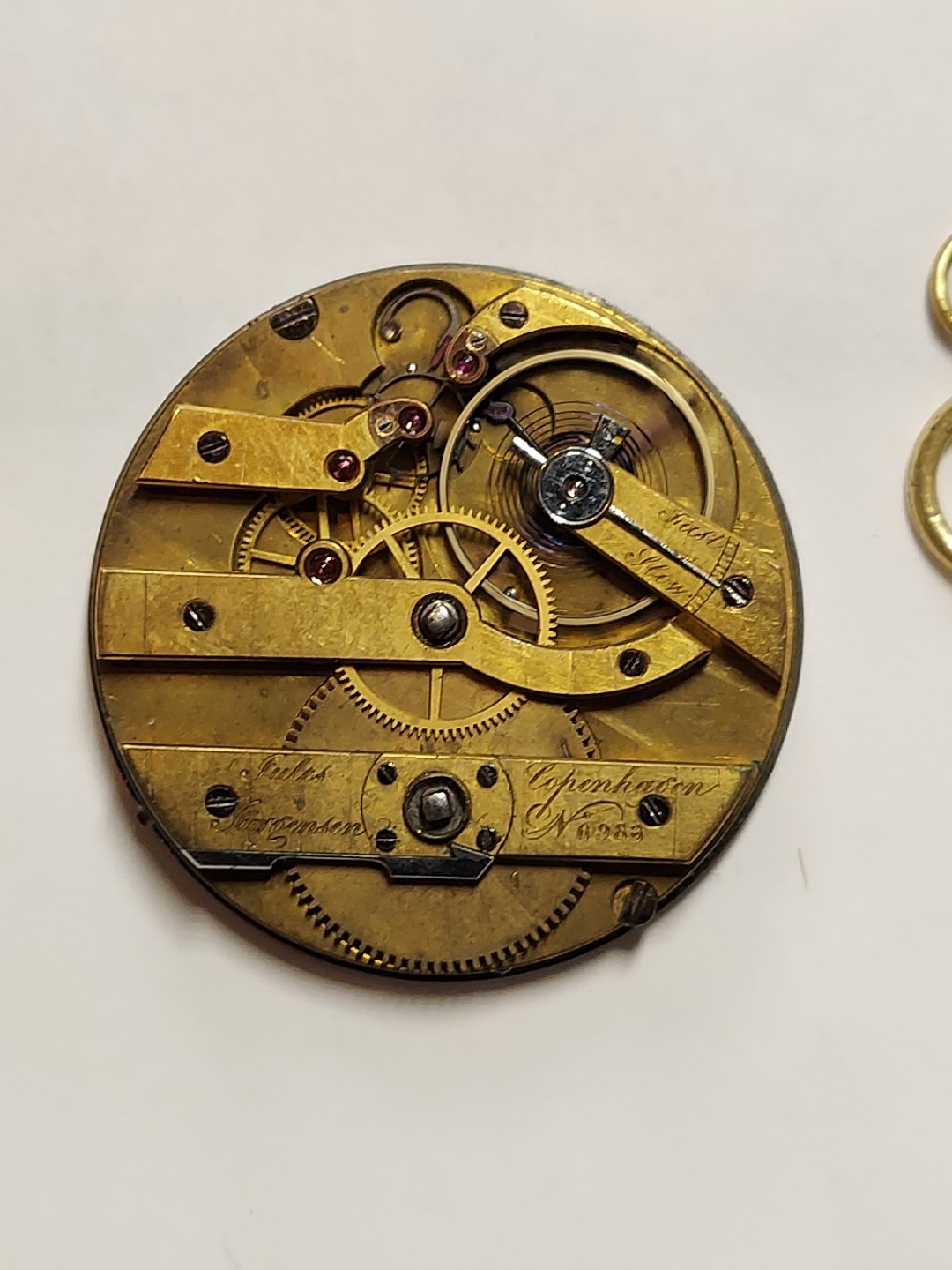jules jurgensen Collectible P.W. Movement High Grade Key Wind Mens Full Jewels