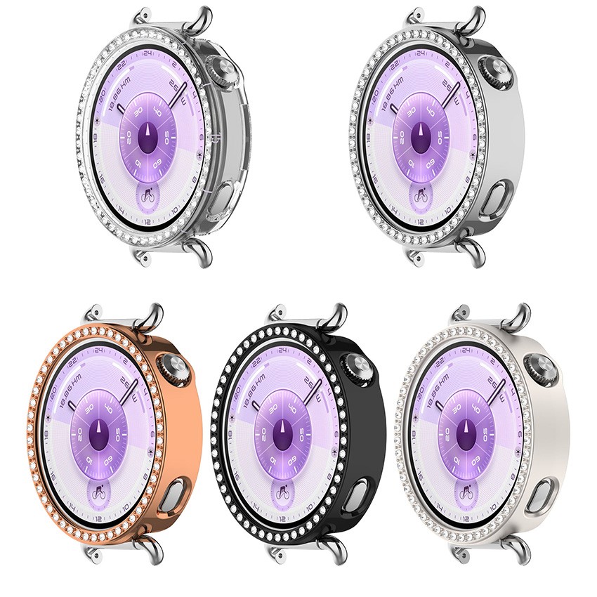 Single-row Diamond Watch Protective Case Accessories for HUAWEI Watch GT6 41MM