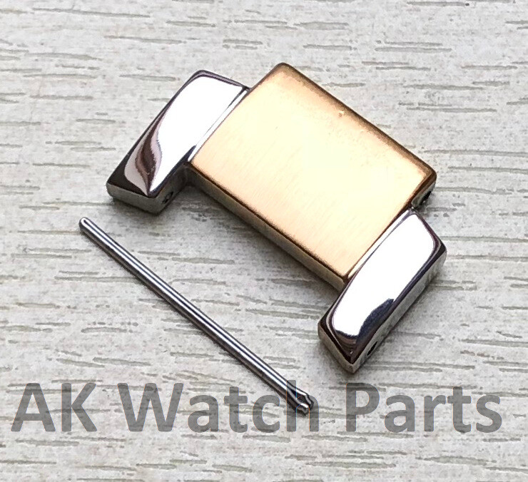 Yellow Gold & Silver Spare LINK Fits Emporio Armani AR2449 Watch spare strap