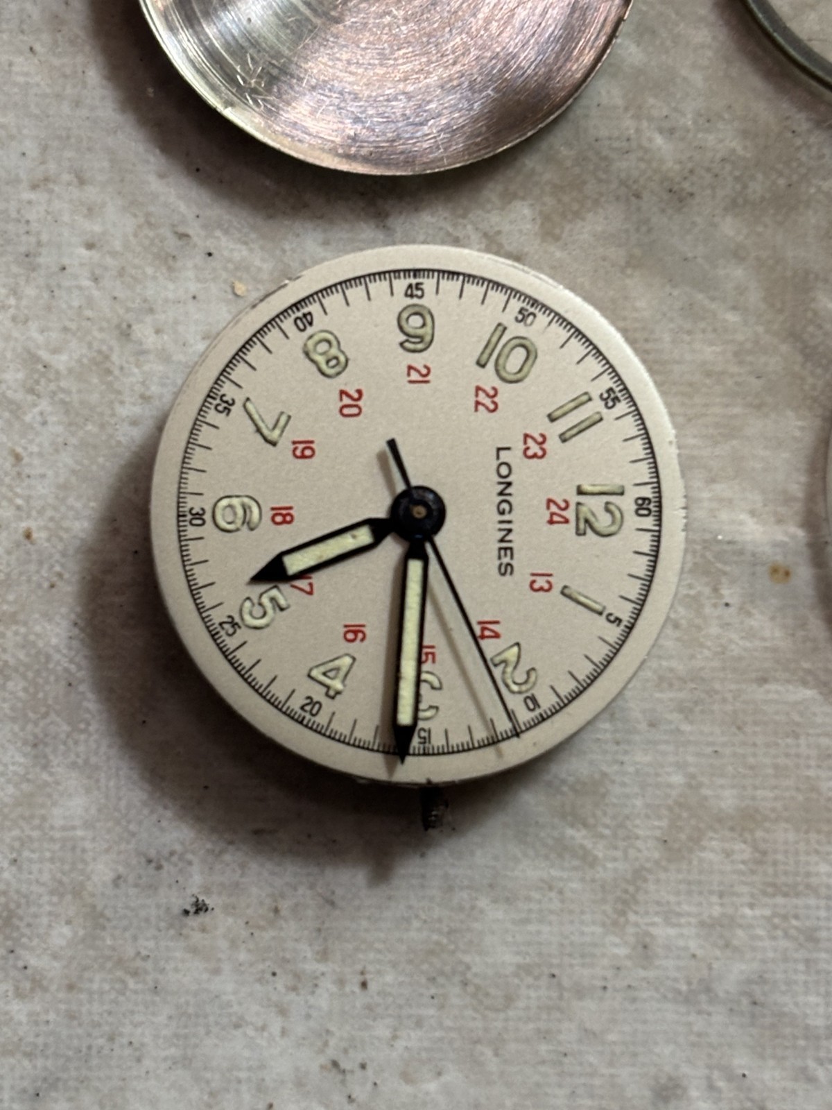 VINTAGE LONGINES Commander WATCH MOVEMENT, CAL. 10L, RUNNING, 17 JEWEL for part