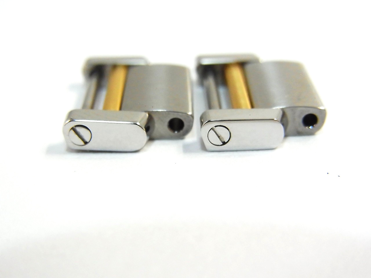 Cartier Tank Francaise 14.5mm 18K SS Genuine Link SM Watch Band 2pcs set Mint (a