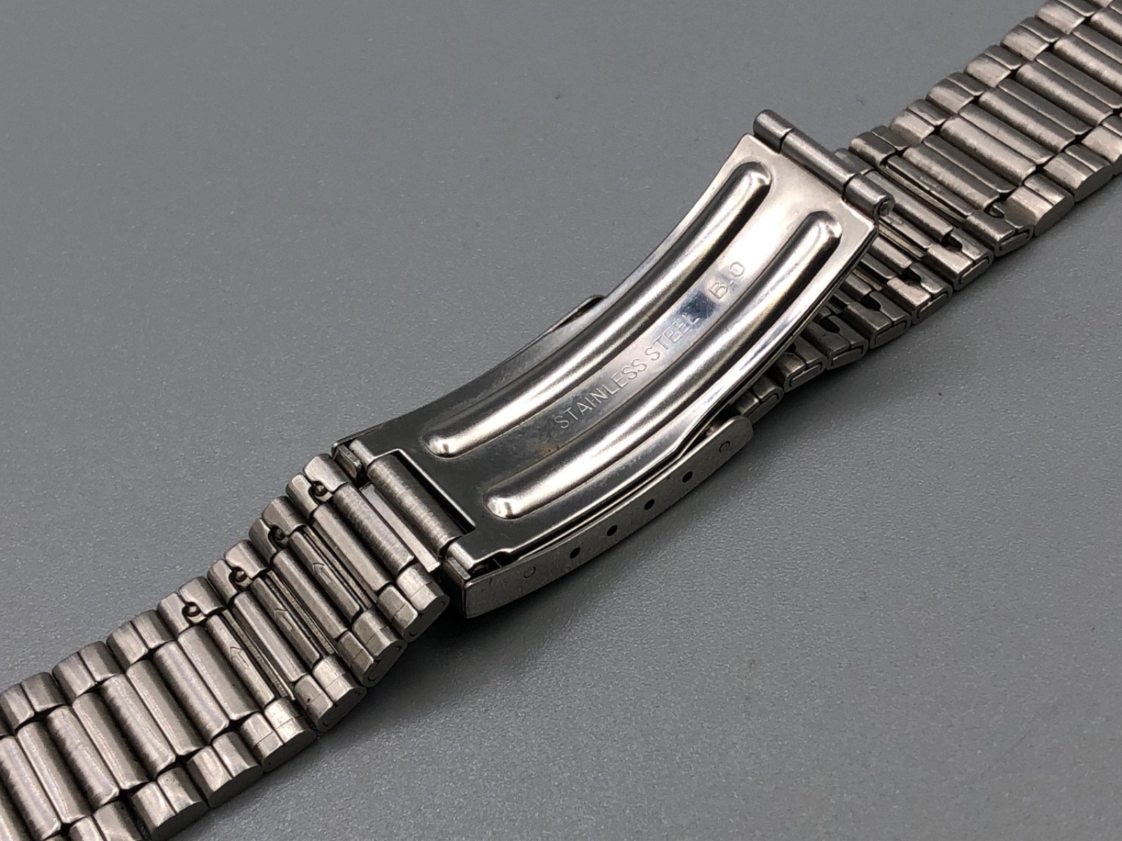 VINTAGE 70s 80s NOS ORIENT JAPAN STAINLESS STEEL 22mm END LINK WATCH BRACELET