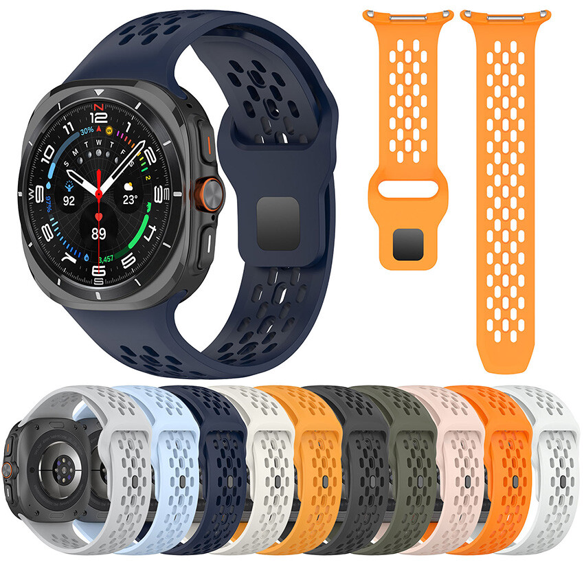 For Samsung Galaxy Watch7 Ultra 22MM Breathable Silicone Wristband Belt Strap