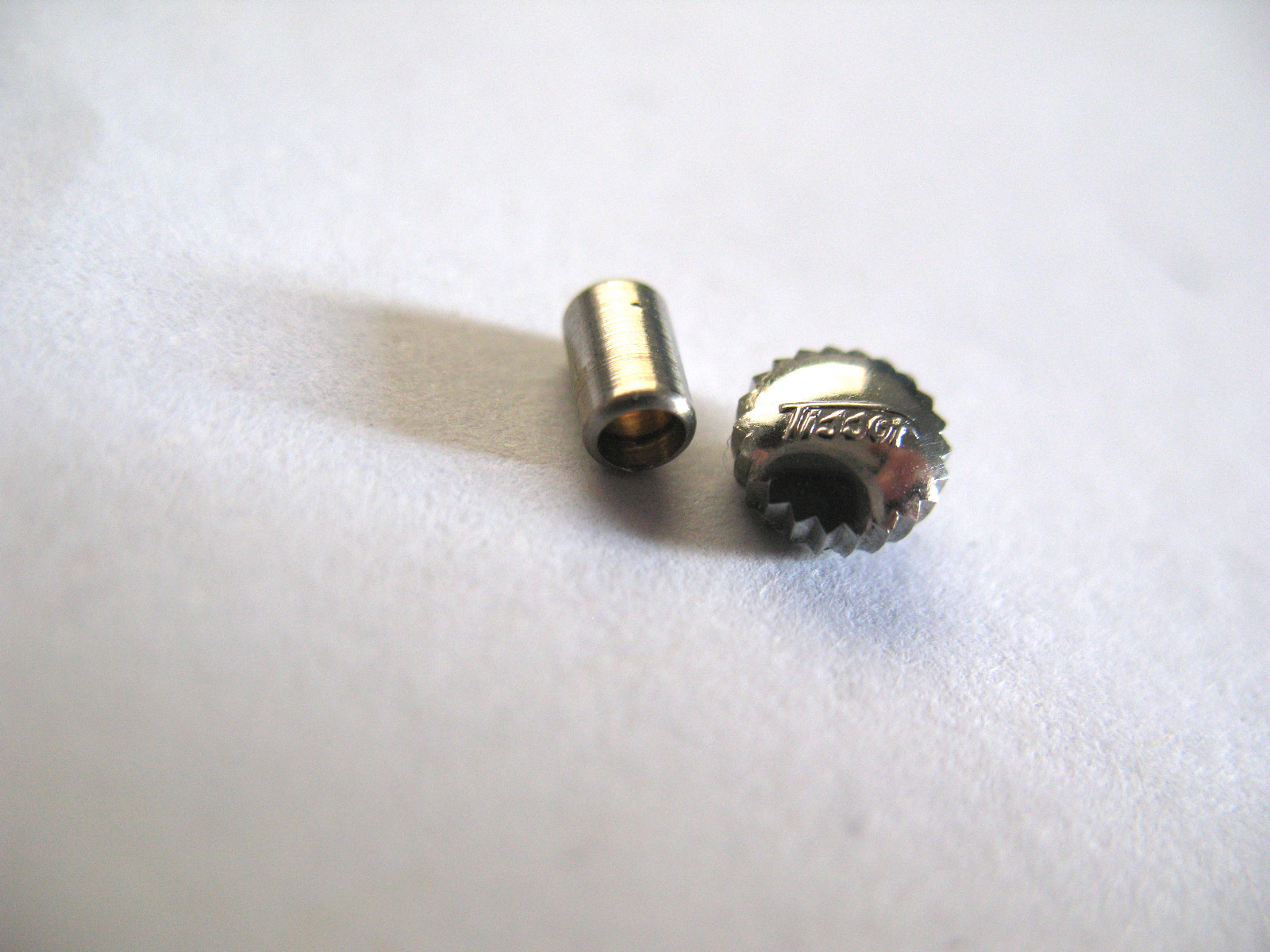 TISSOT VINTAGE STAINLESS STEEL CROWN AND TUBE 4.90 X .90 X 2.5MM
