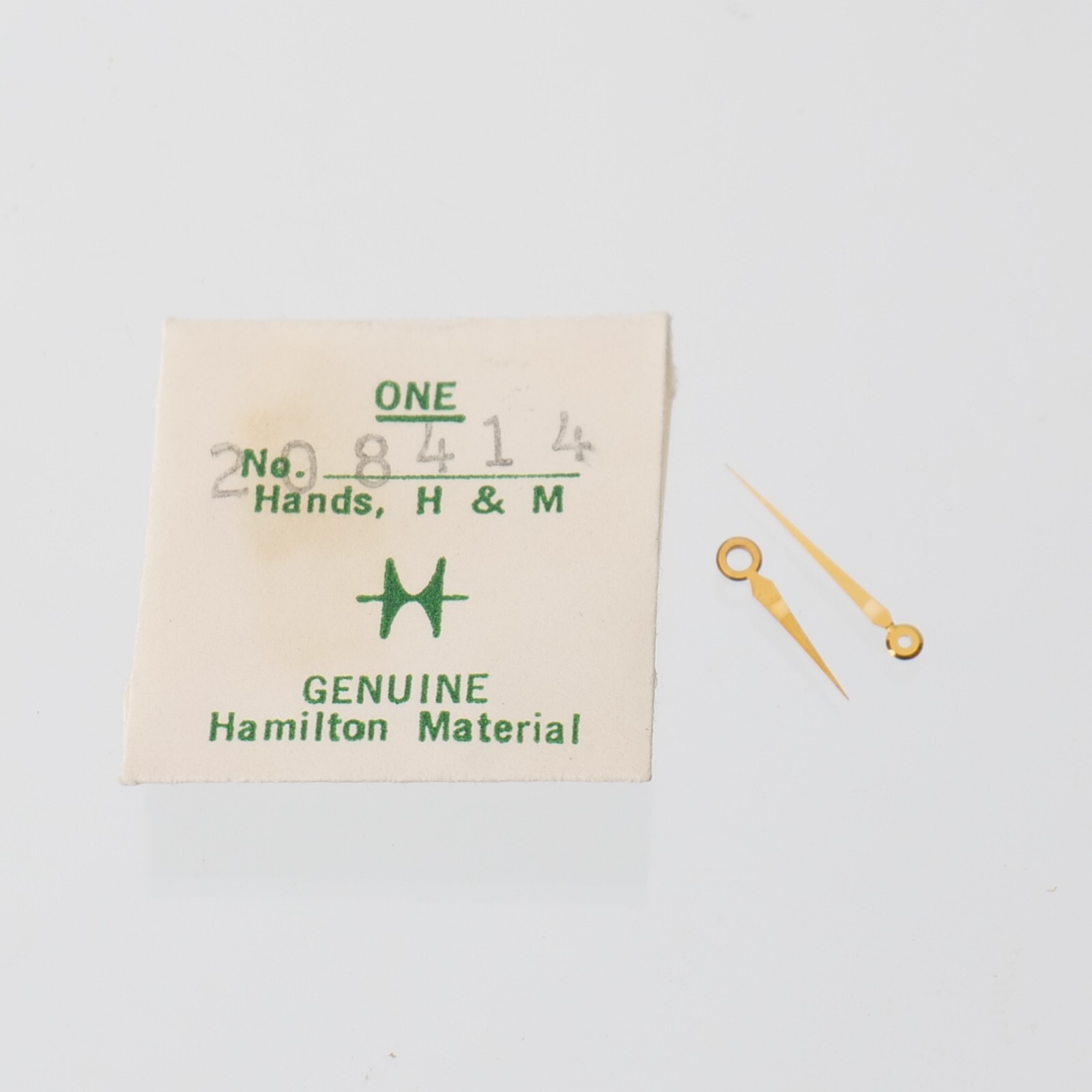 Hamilton Watch Hands No. 208414 Original Pair Hour Minute Watchmaker Parts (H22)
