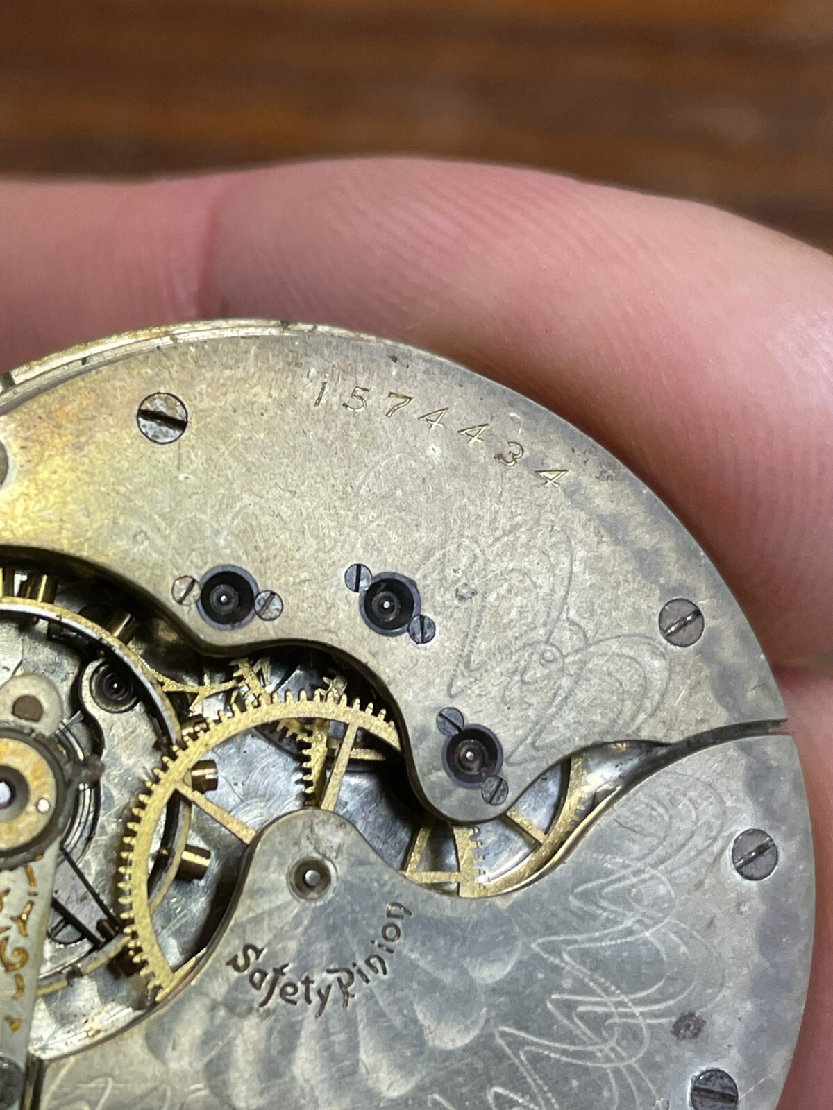 Hampden Watch Co. Gen’l Stark 12S 15J Hunting model 3 Pocket Watch Movement