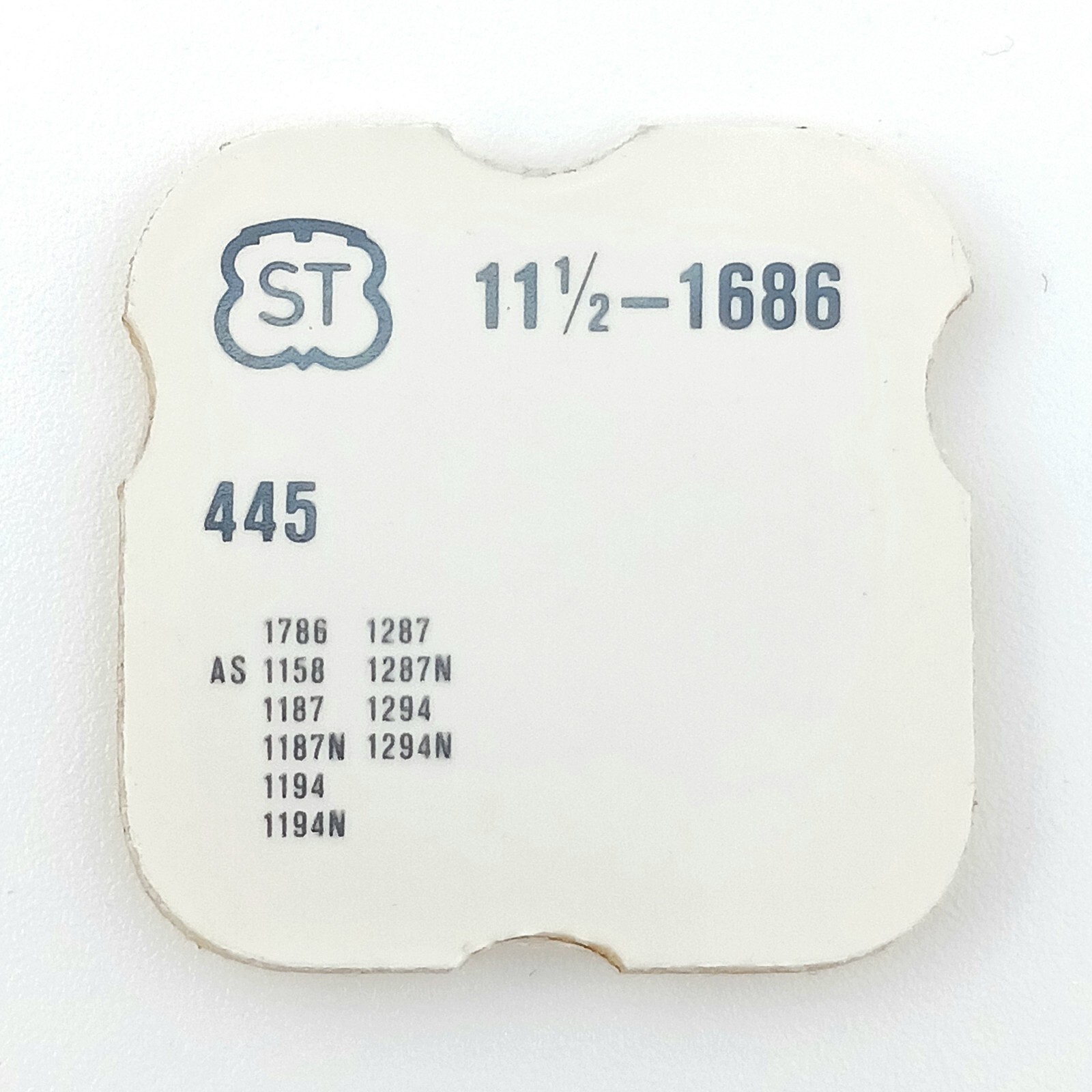 ST 1686 Part #445 Set Bridge NOS Watch Part Standard 1786 AS 1158 1187 1194 1287