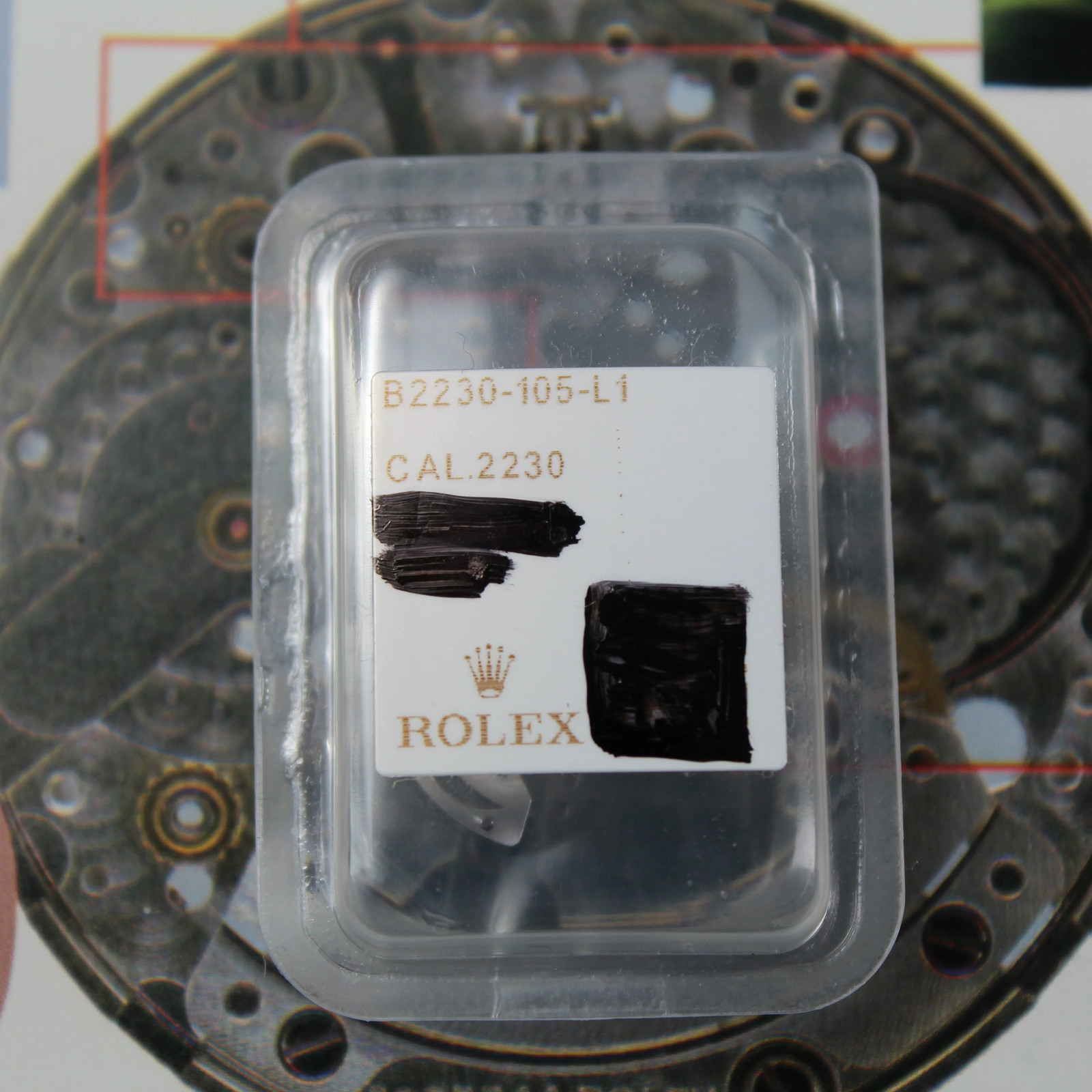 NEW Rolex 2230-105 Original Blister Barrel Bridge