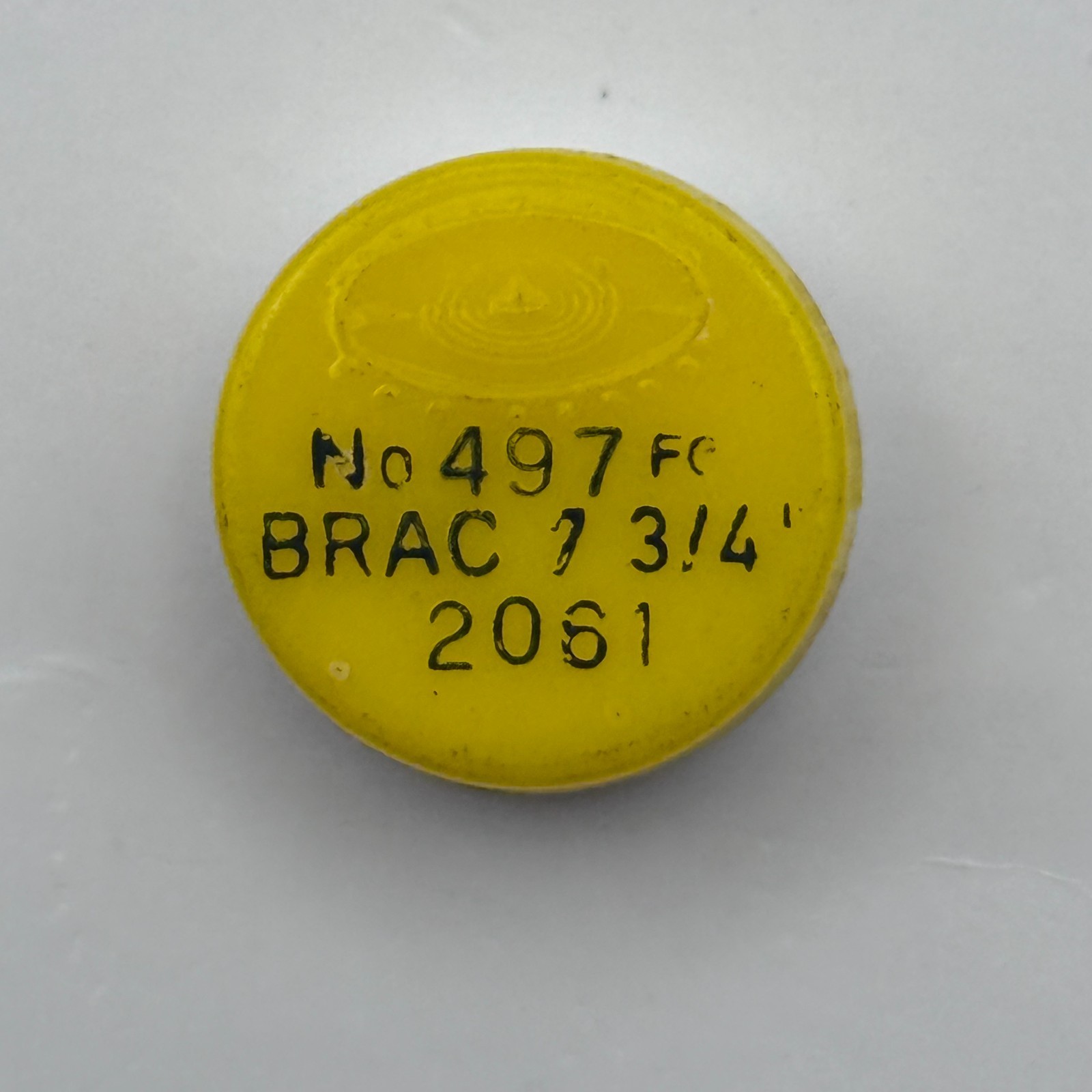Brac 2061 Balance Wheel Complete And Spring 7¾’’’ 497 Watch Movement Parts NOS