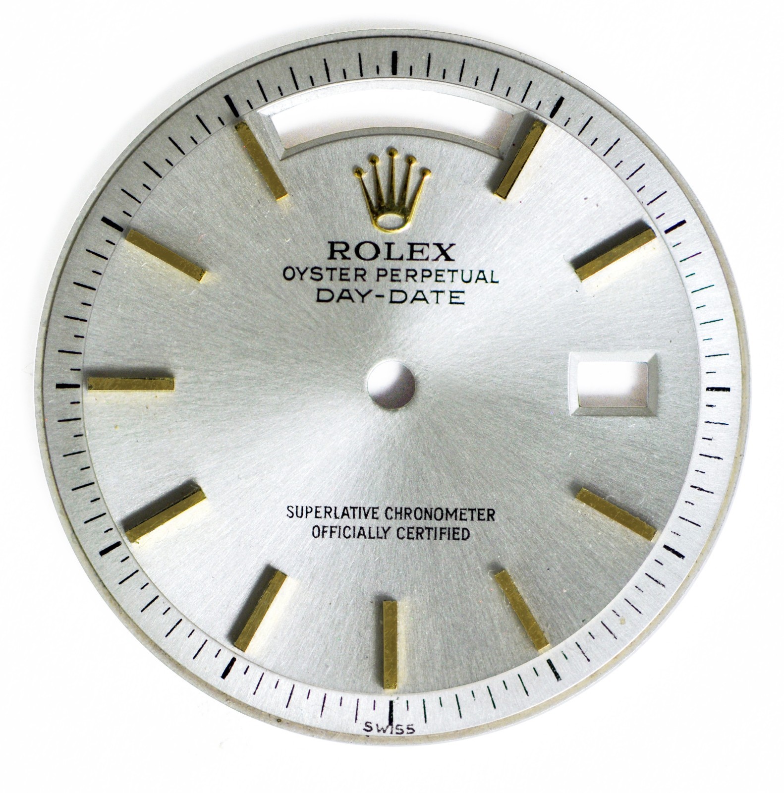 Factory-Orig. NOS Rolex 18K Day-Date President 1803 1807 Non-Lume Pie-Pan Dial