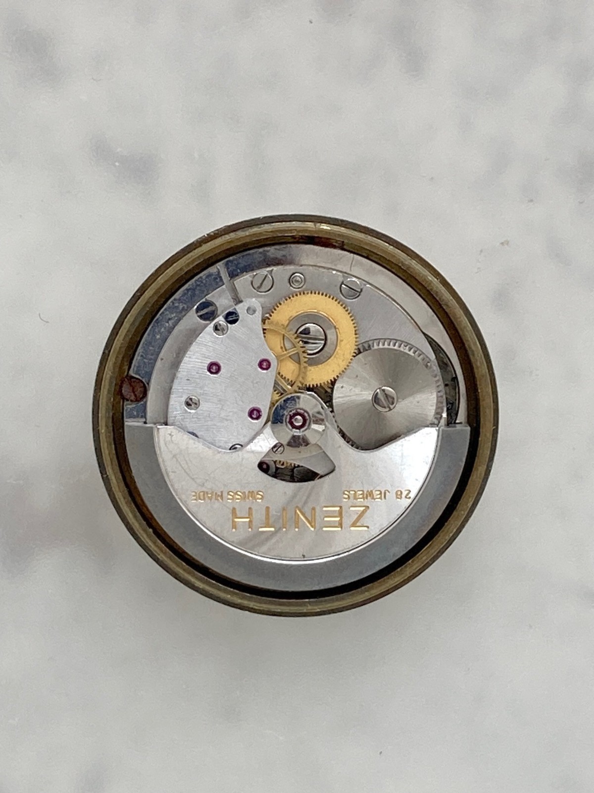 Zenith Calibre 2522 P Automatic Watch Movement with Dial and Gilt hands