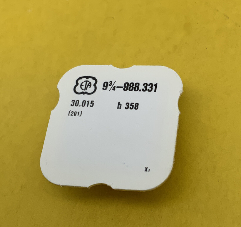 ESA ETA 988.331 Center Wheel and Pinion Part # 201. NOS (1203)