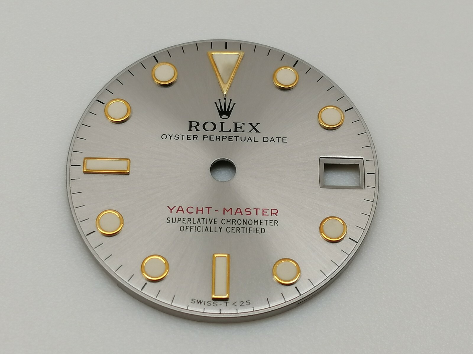 ROLEX YACHTMASTER 68628 & 68623 MEDIUM WATCH GREY DIAL 24 MM (GOOD & ORIGINAL)