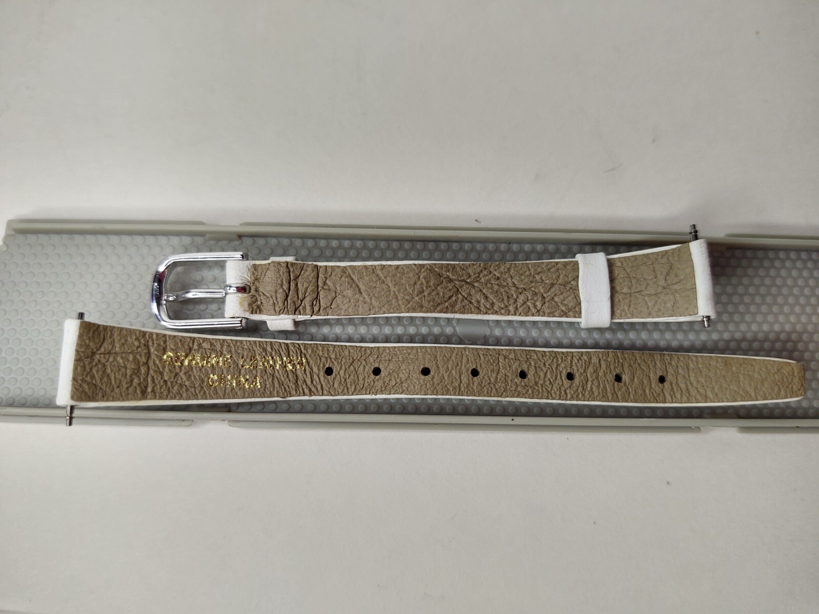 Speidel Express White Watch Band Replacement 10 mm Wide 6″ Long Leather