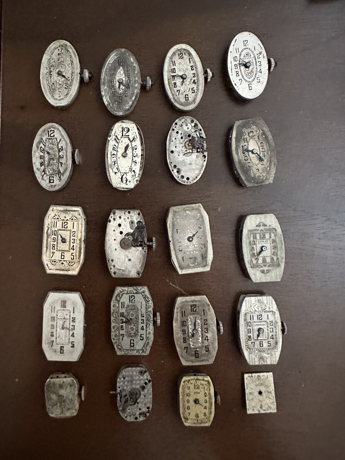 Vintage 60+ Ladies Watch Movement Lot Gruen Elgin Waltham Bulova Elgin Swiss