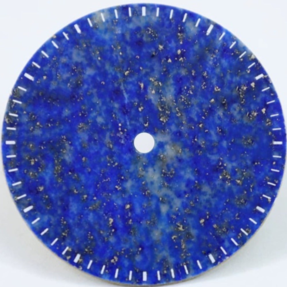 Graduation Mark Blue Natural Lapis Lazuli 28.5mm Watch Dial for NH35 No Logo