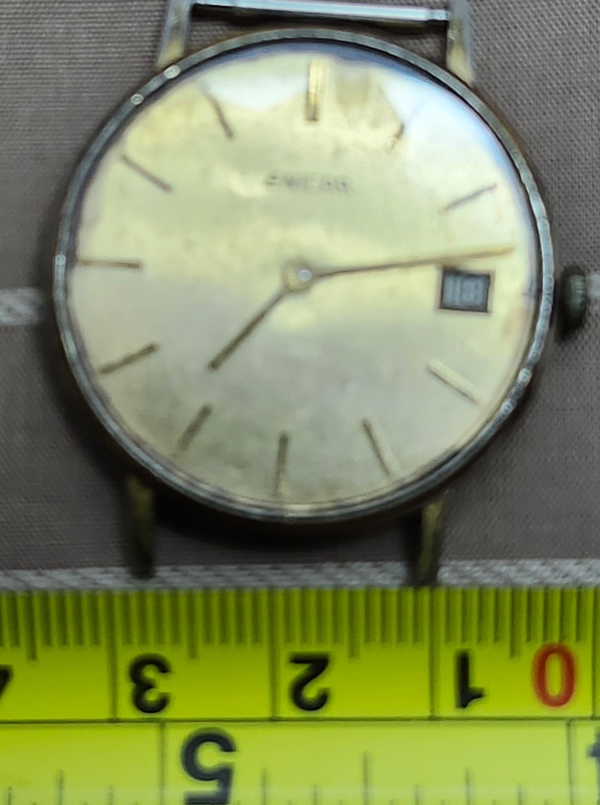 Enicar 112-22-23 Manual Wind Date Swiss Watch AR 1121 Movement – RUNNING
