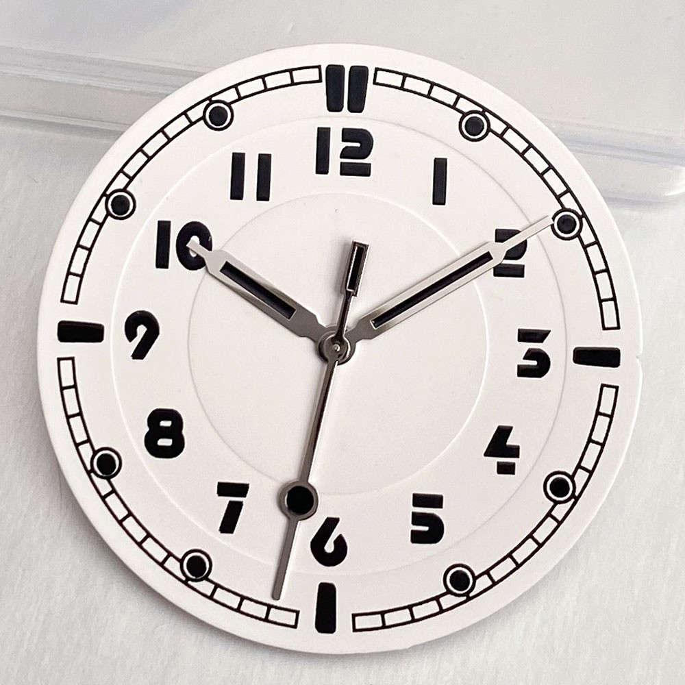 33.5mm Pilot Watch Dial & Hands Arabic Numerals Fit NH35 NH38 Miyota8215 PT5000