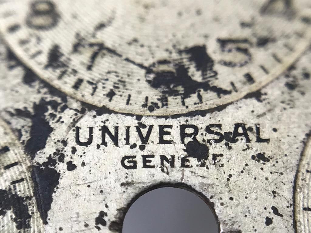 Original Vintage Universal Genève Aero-Compax Dial