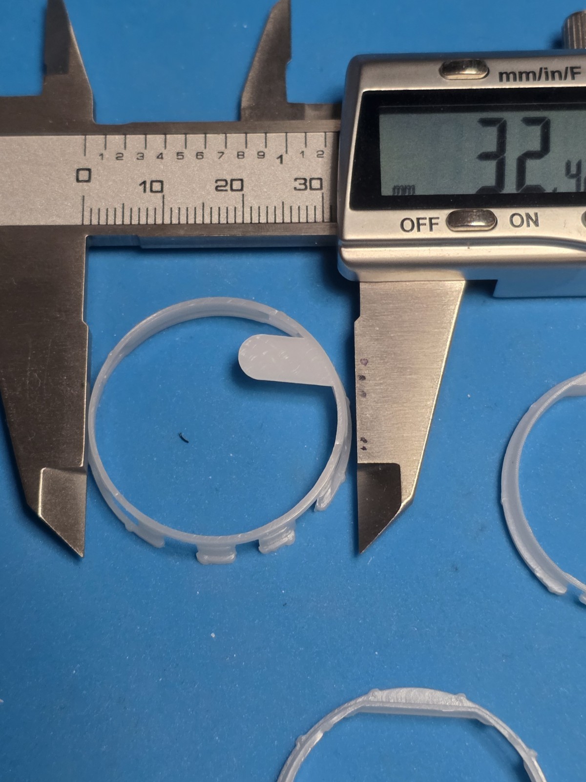 32mm Watch Case Mount Spacer 32mm Fixing Ring for Sunon PE50 . Movement.