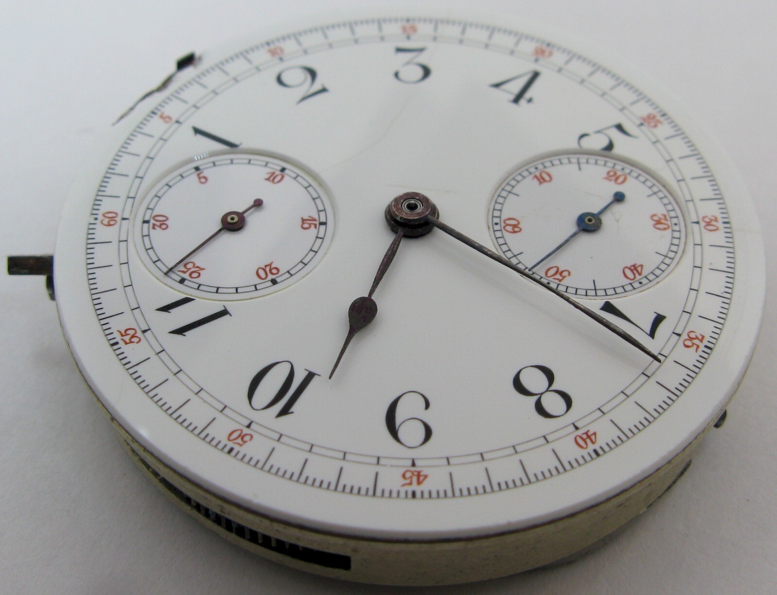 Agassiz Pocket Chronograph watch Movement 92711 for parts … 16s diam. 41.9 mm