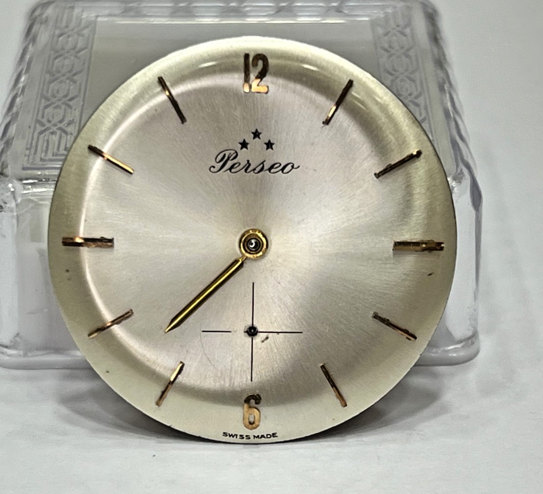 Manual Cal.678 Movement & Dial Perseo Swiss Made Selling For Parts