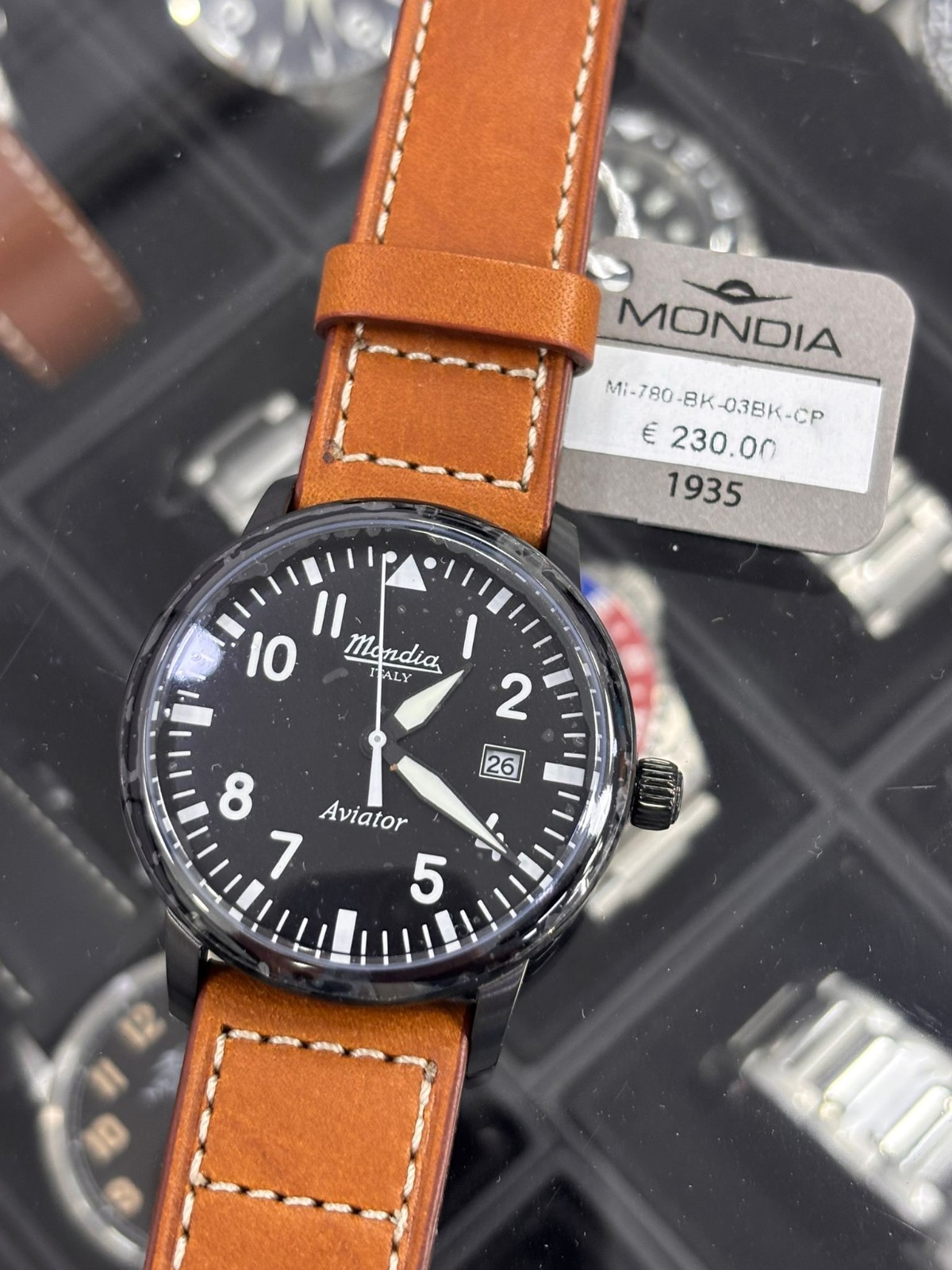 Mondia Aviator MI-780BK-03BK-CP Quartz Men’s Watch New
