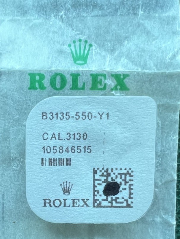 Genuine Rolex B3135-550-Y1 Pinion for Oscillating Weight OC#1487
