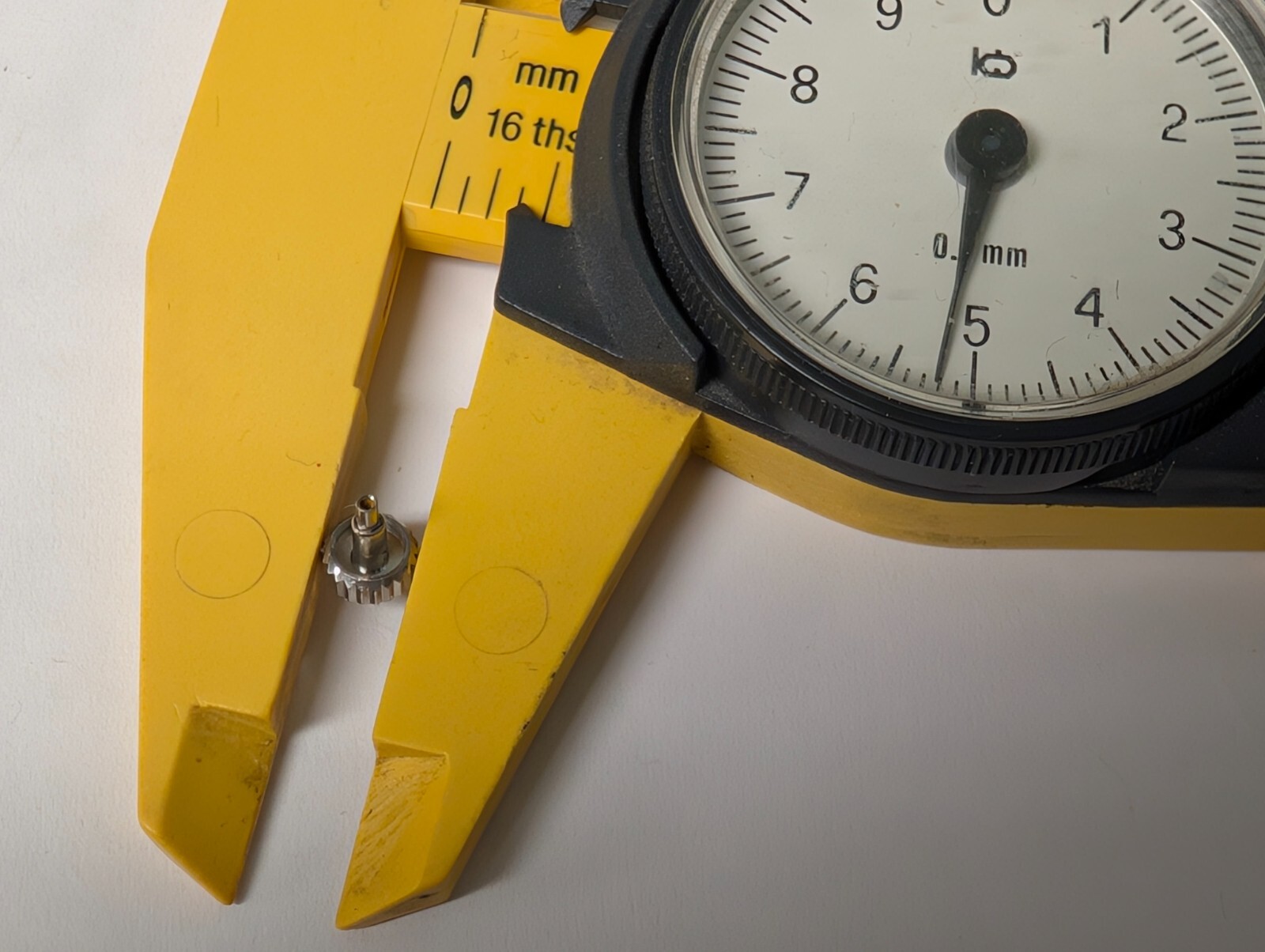 Genuine Rolex crown s/s 5.3mm with damage to face, but works