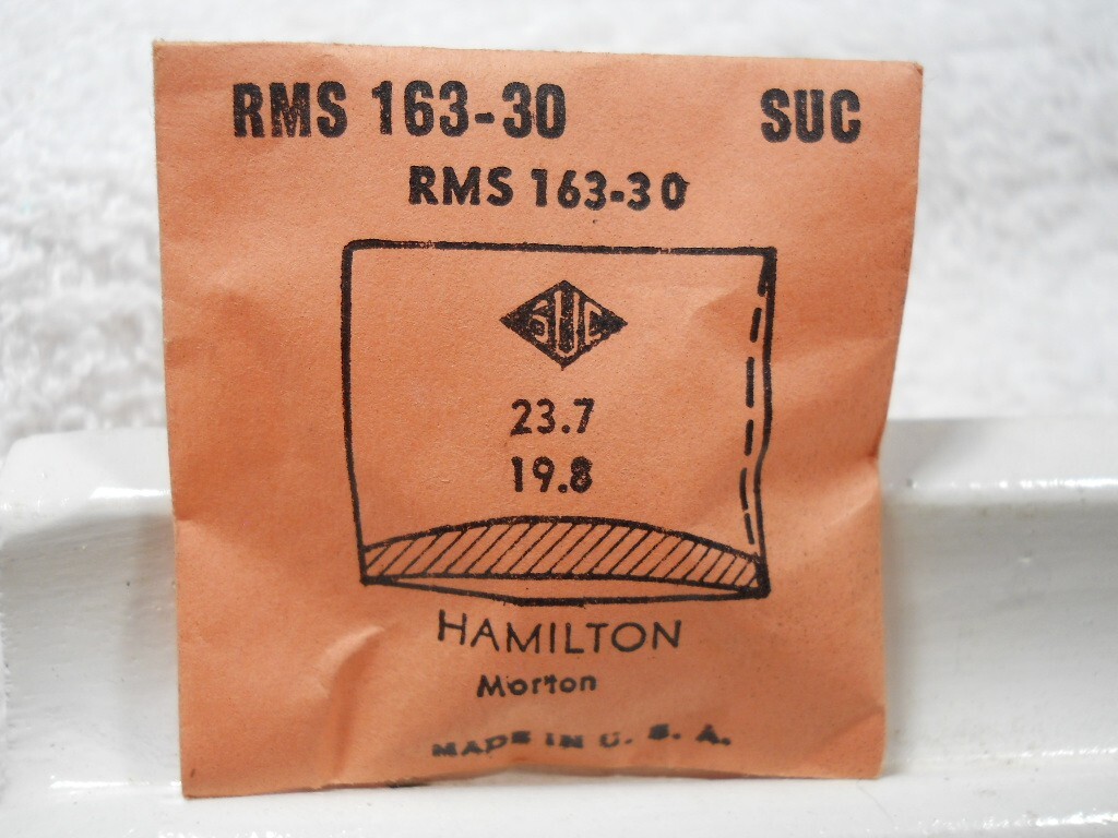 SUC RMS163-30 Watch Crystal Fit Hamilton Morton – 23.7 x 19.8 mm – Replacement