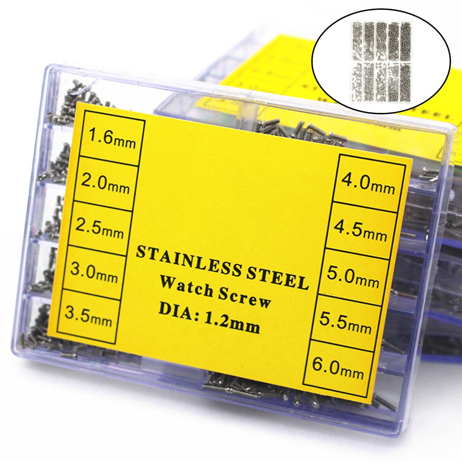 1 Box Replacement Steel Watch Back Cover Screw Phillips Watch Repairing Tools