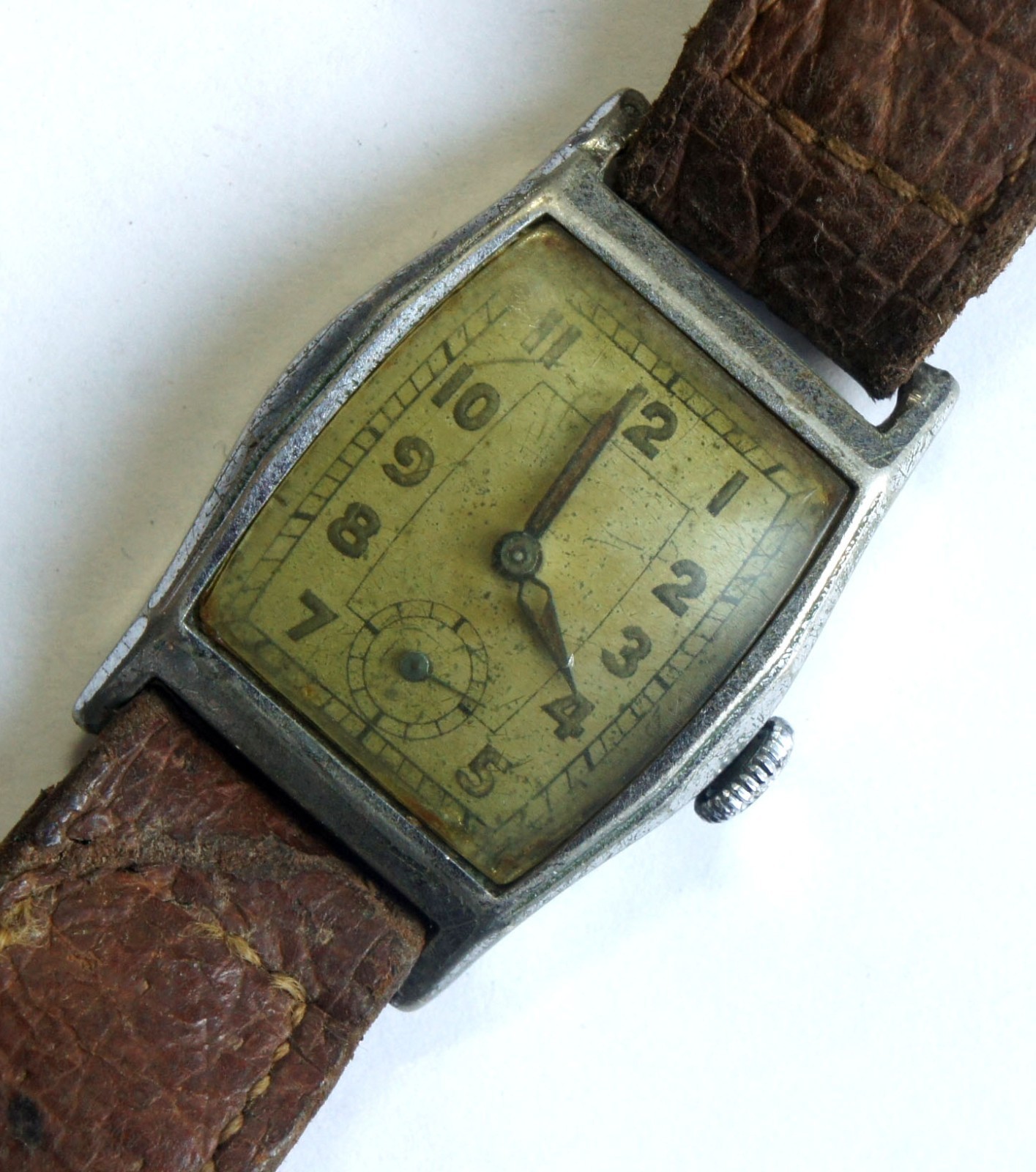 Vintage 1930s Art Deco Rectangular Mechanical Watch – Caliber Forster 2075 Fully