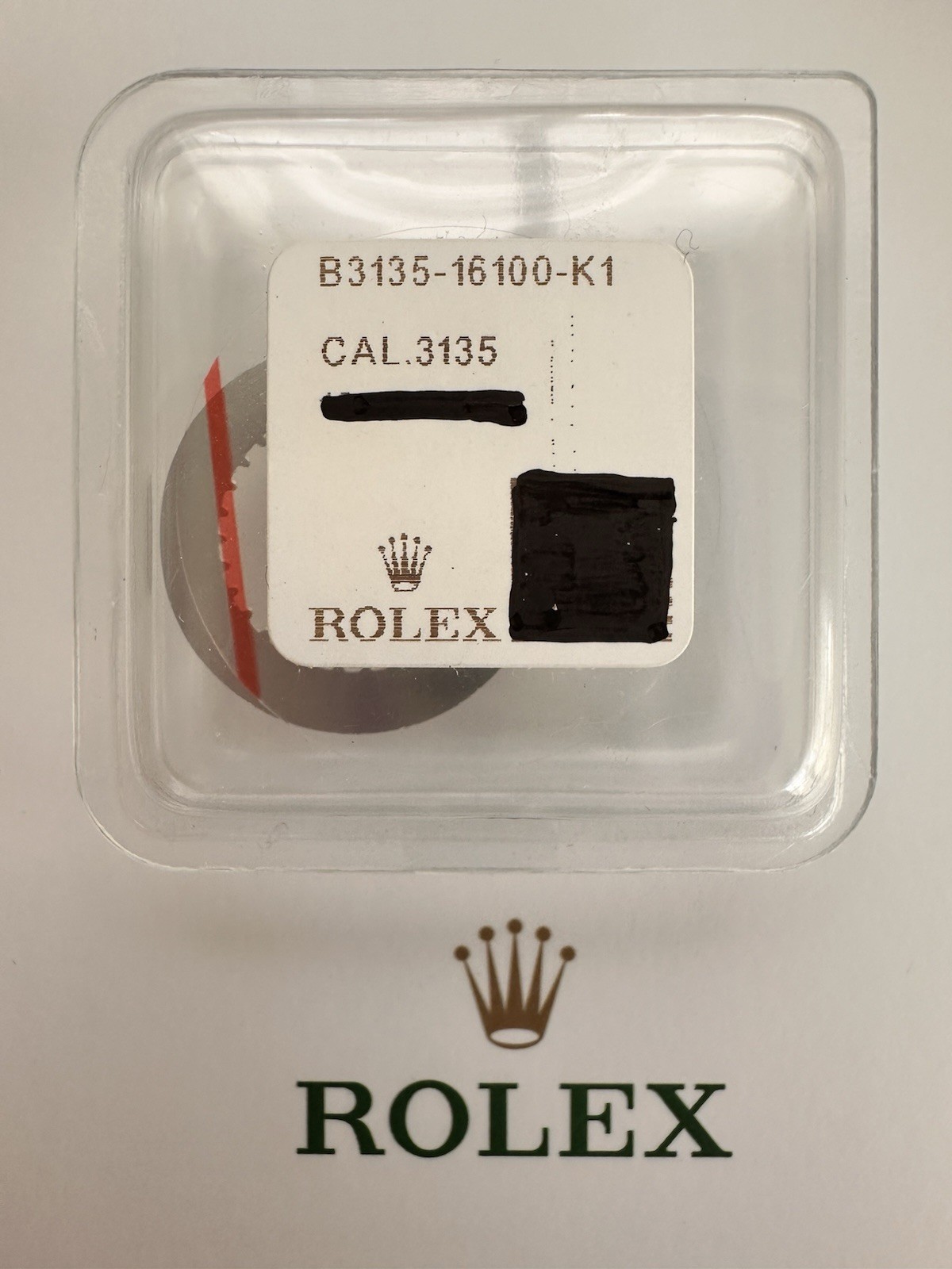 Genuine Rolex 3135 date disc. NEW Sealed