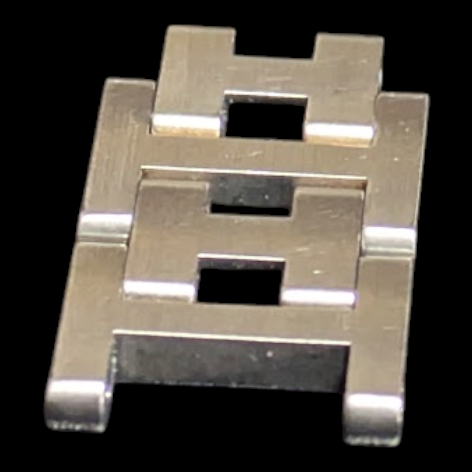 HERMES Clipper Watch Parts Bracelet 2 Link (12mm) Genuine Swiss Made Gold Silver