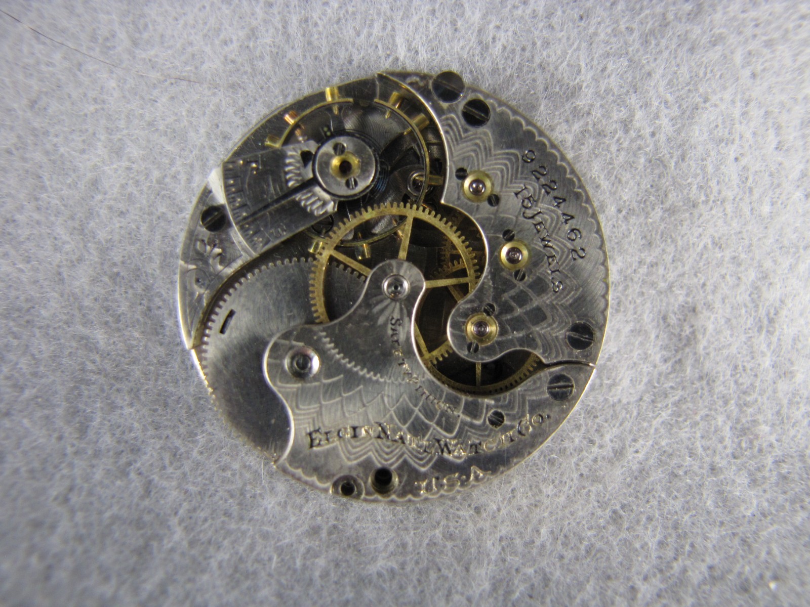 Antique 1901 Elgin Grade: 216 Model 2 6s 15j Pocket Watch Movement-Repair